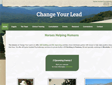 Tablet Screenshot of changeyourlead.com